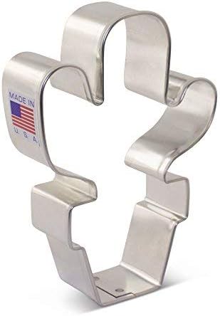 Cactus Houseplant Succulent Cookie Cutter, 4" Made in USA by Ann Clark...