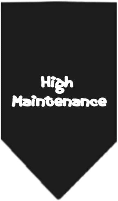 Mirage Pet Products High Maintenance Screen Print Bandana for Pets, Small, Lime Green...
