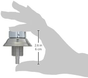 Draft Warehouse 1-3/4 Inch Long Beer Nipple Shank, Stainless Steel (SS304) with Stainless Steel Flange, 3/6-Inch Bore...
