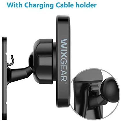 WixGear (2 Pack Universal Stick On Dashboard Magnetic Phone Car Mount, for Cell Phones and Mini Tablets with Fast Swift-snap Technology, (Newer Bi...