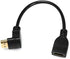 chenyang HDMI Extension Cable,HDMI 1.4 Male to Female 90 Degree UP Angled Extension Cable 0.5m...