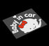 CM Wealth 2Packs - Baby in Car Sticker Decal Baby on Board Sign for Car Safety Sign Cute Baby in Car Waving Sticker (Girl2)...