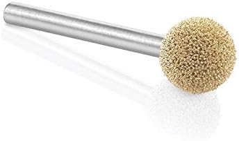 Kutzall Original Sphere Rotary Burr, 1?8" Shaft, Fine - Woodworking Attachment for Dremel, Foredom, DeWalt, Milwaukee Tools. Abrasive Tungsten Car...