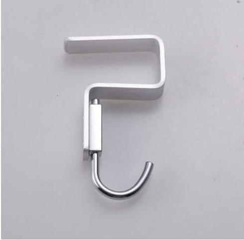 2 Pcs Desk Hook, Student Desktop Nail-Free Hook, Under Table Hook for Schoolbag, Space Aluminium Alloy, Hanger Hooks for Bag Purse Clothes Backpac...