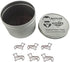 100 Count Dog Corgi Shaped Paper Clips Great for Paper Clip Collectors or Office Gift - Comes in Round Tin with Lid and Gift Box - Brown...