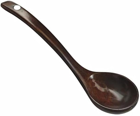 Large Wooden Soup Ladle Spoon with Long Handle, Big Teak Wood Serving Spoon, Handmade Porridge Soup Scoop for Cooking Kitchen Utensils Tool (Brown...