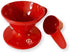 Hario V60 Plastic Coffee Dripper, Size 01, Red...
