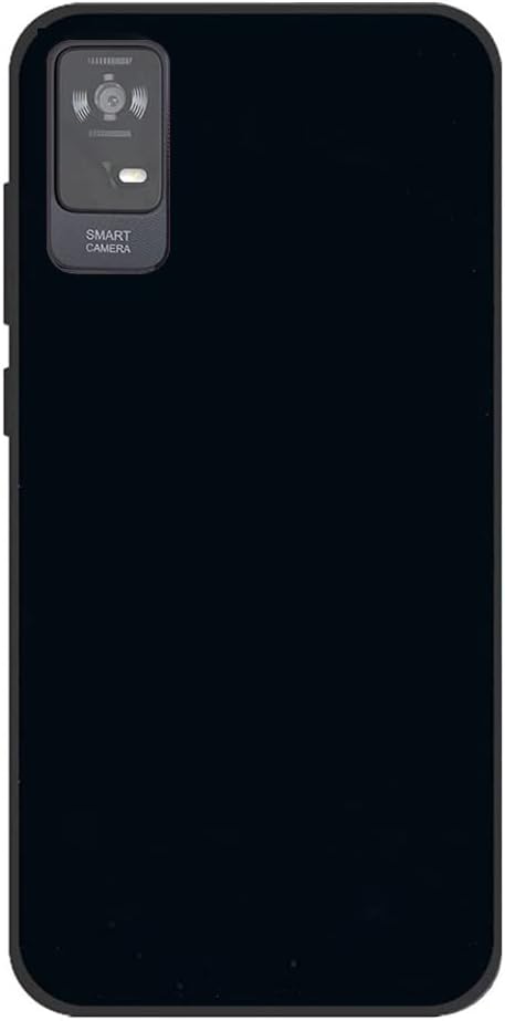 for TCL ION V Case with Screen Protector, TCL ION X Case, Black Slim Flexible TPU Case with Screen Protector Shock Absorbing Protection Silicone C...