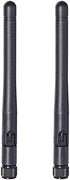 Bingfu Dual Band Wifi Antenna 2.4GHz 5GHz 5.8GHz 3dBi MIMO RP-SMA Male (2-Pack) + 2 x 12 inch u.fl to Rp-sma Cable for WiFi Router Wireless Mini P...