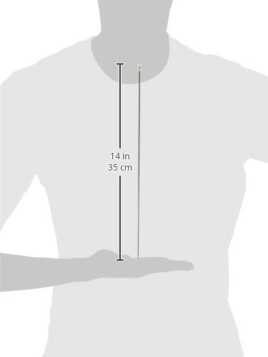 Susan Bates 14-Inch Silvalume Single Point Knitting Needle, 2.25mm, Silver Green......
