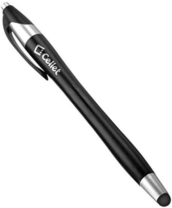 Cellet Black Touch Screen Stylus Pen and Ink Pen Combo Compatible to iPhones, iPads, iPad Air, iPad min, iPad Pro, Samsung Galaxy Tablet and All S...