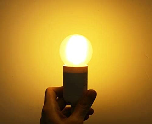 Dimmable E26 Frosted LED Light Bulbs Warm White 2700K,4W G16.5/G50 Mini Globe LED Bulb for Beside Lamp Ceiling Fan Pendant Lights Chandelier Fixtu...