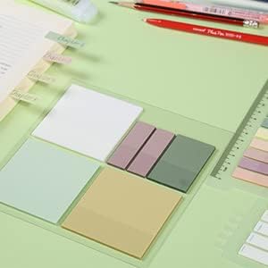 ONEDONE Transparent Sticky Notes,700 Sheets Clear Sticky Notes Tabs for Annotating Books, Translucent Sticky Notes w/Index Tabs Book Tabs Sticky T...