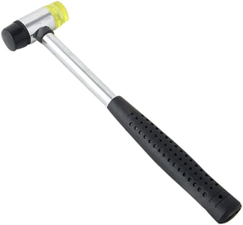 Nylon Dual Head Rubber Hammer Soft Doublesided Metal Mallet for Jewelry, Leather Crafts, Woodworking (25mm)...
