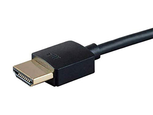 Monoprice - 124185 High Speed HDMI Cable - 4 Feet - Black| Certified Premium, 4K@60Hz, HDR, 18Gbps, 36AWG, YUV, 4:4:4 - Ultra Slim Series...
