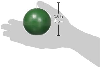 Zest Candle 6-Piece Ball Candles, 3-Inch, Hunter Green...