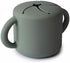 mushie Silicone Snack Cup | Spill Proof Food Container for Toddler and Baby (Dried Thyme)...