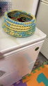 Colorful DIY T-Shirt Yarn Bulky Fabric Yarn Spaghetti Yarn Craft Material DIY Crochet Yarn Chunky Knit Rug Basket Pet Bed Yarn 180g......