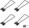 Jersvimc 4Pcs Black Frame Easel Back Stand, Iron Picture Holder Stand Metal Photo Easel Stand Cardboard Easel Backs with Screwdriver and Screws fo...