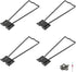 Jersvimc 4Pcs Black Frame Easel Back Stand, Iron Picture Holder Stand Metal Photo Easel Stand Cardboard Easel Backs with Screwdriver and Screws fo...