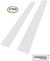 Capparis Kitchen Silicone Stove Counter Gap Cover, Easy Clean Heat Resistant Wide & Long Gap Filler, Seals Spills Between Counter, Stovetop, Oven, Washer & Dryer, Set of 2 (25 Inches, White)