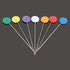 Mgoodoo 100PCS Sewing Pins Flat Head, 1.97inch Straight Pins Flower Head Quilting Pins for Dressmaker, Fabric, Craft, Sewing Project, DIY Jewelry ...