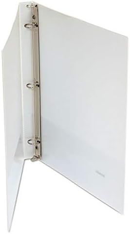 Universal Round Ring Economy Vinyl View Binder, 1/2-Inch Capacity, White (UNV20952PP)...
