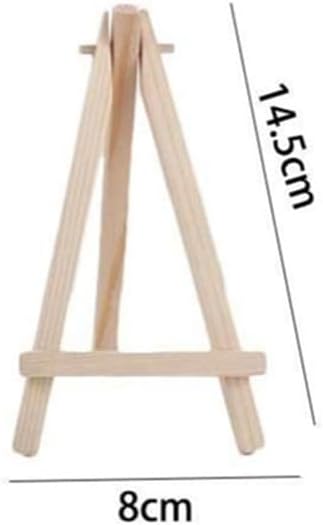 Mini Natural Wood Display Easel, Artist Painting Tripod Easel - Tabletop Holder Stand for Small Canvases, Crafts, Photos, Phone Holder...