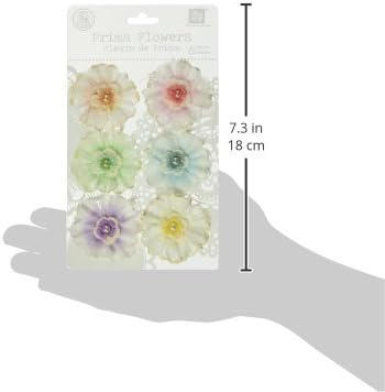 Prima 542702 2-Inch Angelous Fabric Flower Embellishments, Uriel...