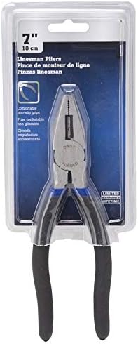 Edward Tools Linesman Pliers - Side Cutting High Leverage Electrical Pliers with close Rivet - Drop Forged Steel - Cuts Copper, Aluminum, Screw - ...