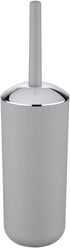 Brasil Toilet Brush, Toilet Bowl Cleaner Brush with Holder, Toilet Bowl Brush Made of Plastic, Grey, Dimensions 3.9 x 3.9 x 14.6 in...