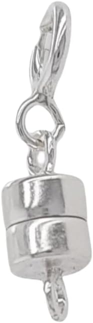 925 Sterling Silver Magnetic Clasp Converter 16.2mm Spring Ring for Necklaces or Bracelets by CRAFT WIRE...