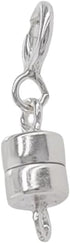 925 Sterling Silver Magnetic Clasp Converter 16.2mm Spring Ring for Necklaces or Bracelets by CRAFT WIRE...