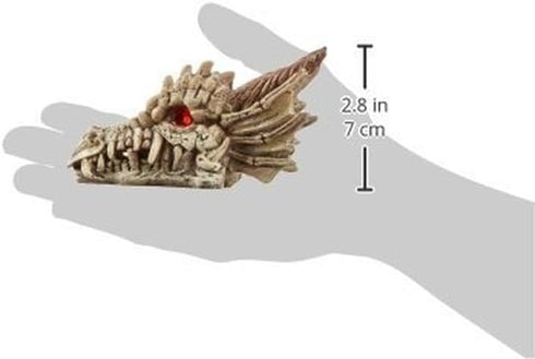 Penn-Plax Deco-Replicas Dragon Skull Gazer Aquarium Decoration – Safe for Freshwater and Saltwater Fish Tanks – Small...