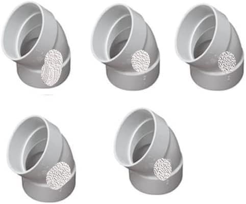 LHG 5 Pack 45 Degree Elbow Central Vacuum Fitting...