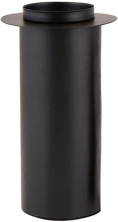 47th & Main Modern Iron Pillar Candle Holder Pedestal Candleholder, Large, Black...