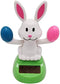Solar Powered Toy Shaking Head Rabbit Statue Shaking Head Dancing Toy Rabbit Bunny Figurines for Car Dash Board Decorations - White...