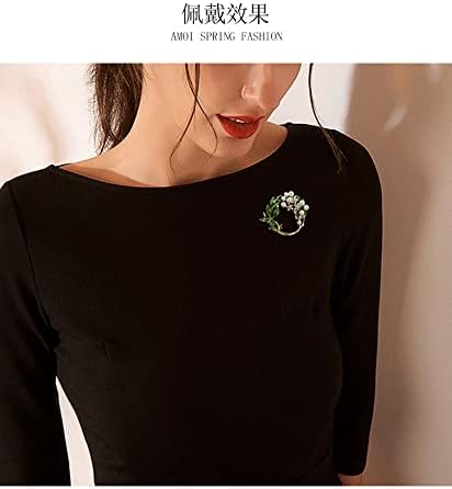 Nobrand COLORFUL BLING Leaf Brooches Pin - Women Chest Brooch, Good Idea For Party, Dance, Wedding, Banquet...