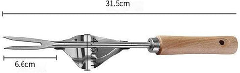 1pc Wood Handle Stainless Steel Garden Weeder, Hand Weeding Removal Cutter Puller Tools, Multifunction Weeder Transplant...
