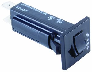 NTE Electronics R59-5A Thermal Circuit Breaker, Fuse Holder Type, 0.250" Quick Connect Terminal, 0.03 Ohms, 5 Amp...