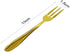 Comicfs 12-Piece Appetizer Small Forks, 5.2 Inches, Dessert Forks Stainless Steel, Gold 3-Tine Portable Cocktail Salad Fruit Forks for Party Trave...