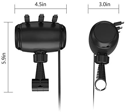 Headrest Car Fast Charger - Retractable Multi Port for USB-C Android Apple 3 in 1 Headrest 3 feet Cable Charger for Lyft Uber Taxi Ride Share for ...