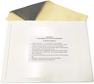 Stick N Repair Cracked Bathtub, Pool Liner, Roof, Skylight, Vinyl Skirting, Siding Repair Kit (Tan)...