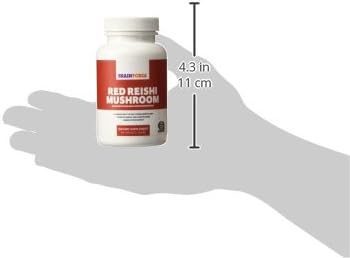 Brain Forza Organic Red Reishi Mushroom Capsules, Adaptogenic Mushroom Powered Immune Support, Heart and Cardiovascular Health, General Wellness a...