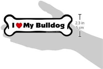 Imagine This Company I Love My Breed Bone Shaped Pet Magnet; Removable Magnets for Cars, Fridges, Lockers & More, Stylish Pet Inspired Car Accesso...