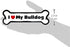 Imagine This Company I Love My Breed Bone Shaped Pet Magnet; Removable Magnets for Cars, Fridges, Lockers & More, Stylish Pet Inspired Car Accesso...