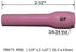 RIVERWELD TIG Alumina Nozzles Ceramic Cups Long Assorted Size Kit 796F74 (#3XL 3/16") 796F75 (#4XL 1/4") 796F76 (#5XL 5/16") 796F77 (#6XL, 3/8") O...