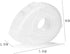 1 Piece Tape Cutter Plastic Tape Dispenser Oval Eyelash Tape Holder Eyelash Tape Cutter Eyelash Tape Dispenser Eyelash Extension Tape Holder Dispe...