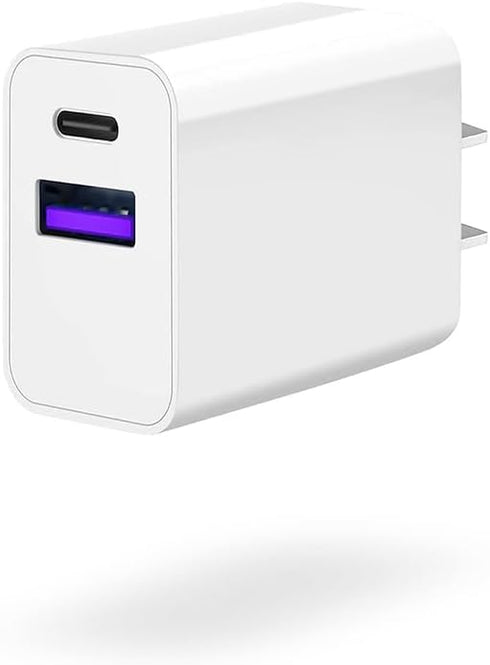 Apple Watch Series 9/8 Compatible USB C Charger Adapter - Dual Port Type C for iPhone 16/16 Pro/16 Pro Max, White...