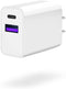 Apple Watch Series 9/8 Compatible USB C Charger Adapter - Dual Port Type C for iPhone 16/16 Pro/16 Pro Max, White...